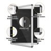 Mifuro 26"x20" Enclosed Bulletin Board, Lockable Weather-Resistant Aluminum Cork Noticeboard