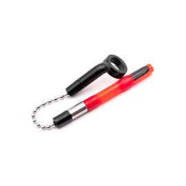 Korda BASIX Mini Stow Indicator – Red – Compact Carp Fishing Bobbin for Bite Detection – Compatible with Mini Isotopes, Adjustable with Tight and Slack Lines