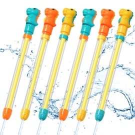 Dsmile 6 Packs Water Guns for Kids Adults,Plastic Handle Outdoor Swimming Pool Beach Summer Fun Party Games for Girls Boys Teens Adults