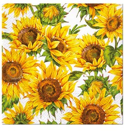 PAW 3 Ply Napkins 33 x 33 cm Pack of 20 (Dancing Sunflowers)