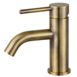 Kingston Brass LS822DLAB Concord Single-Handle Bathroom Faucet with Push Pop-Up, 2.13 x 4.88 x 6.13, Antique Brass