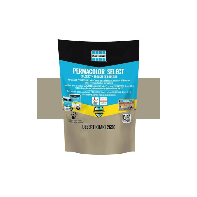 Permacolor SELECT Grout Color Kit (40+ Colors Available) (Desert Khaki)
