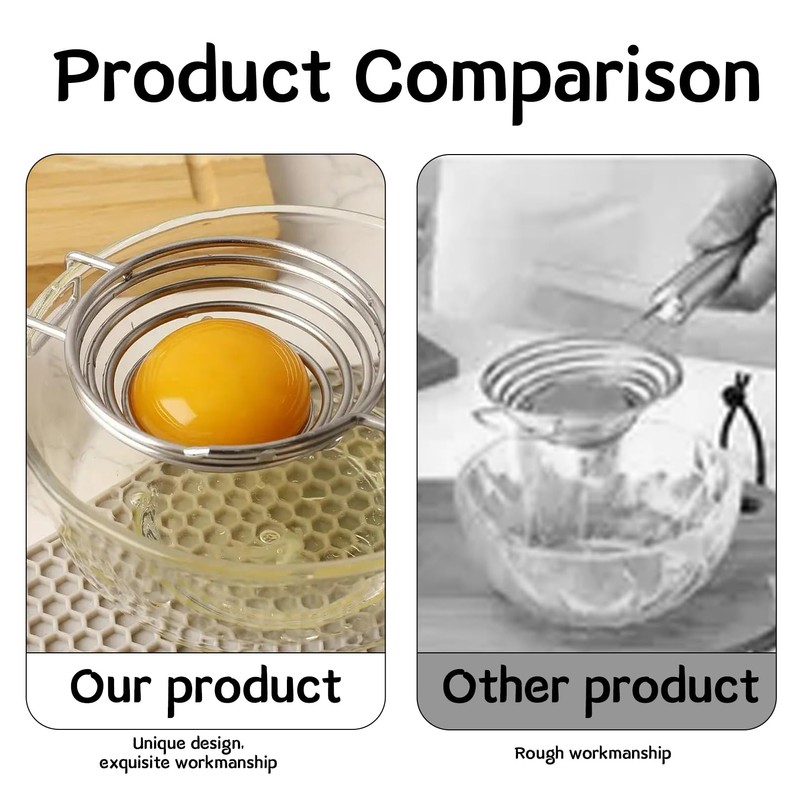 Eiertrenner Edelstahl Eigelbtrenner Eitrenner Eierpiekser Eierschneider Eierköpfer Eiweiß Trenner Egg