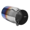 Exhaust Tip 3in Inlet 3.5in Outlet 6.4in Length Straight Edge