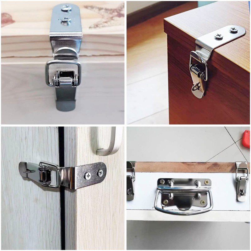 ITROLLE 4PCS 90 Degree Tool Box Hood Locks Latches Stainless