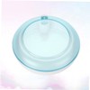 Beavorty 3pcs Portable Blue Denture Storage Box Lightweight Rotating Case