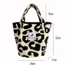 WiVViViD Women's Tote Bag, Canvas, Durable, Thick Material, Leopard Pattern,