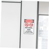 VILLFUL Public No Smoking Sign Caution Sign Wall Mounted Non-smoking