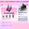 EYDEVRO Natural Lash Clusters Kit Wispy Manga Eyelash Clusters Kit