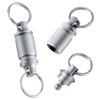 SAVITA 2pcs Titanium Alloy Detachable Key Chain Swivel Key Chain