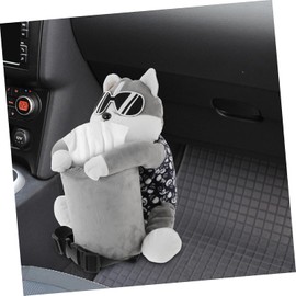 Alipis Dispensador De Pañuelos y Para Coche Tamaño Compacto, Forma De Animal De Dibujos Animados, Material Suave, Almacenamiento Multifunción Para Interior De Vehículo,