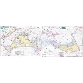 Inshore Marthas Vineyard/ Nantucket - Laminated Nautical Navigation & Fishing Chart by Captain Segull's Nautical Sportfishing Charts | Chart # MVN116