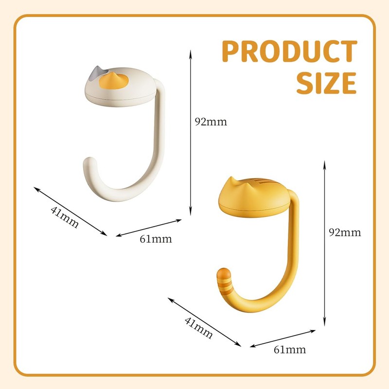 Pack of 2 Bag Holder for Table, Foldable Bag Hook,