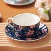 BTaT- Floral Tea Cups and Saucers, 7 oz, Tea Cups