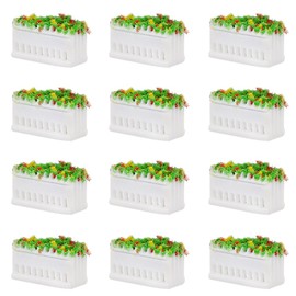 Scene Collection Model Flower Garden Park Street 1:150 Pack of 12 Models Building Model Diorama Box Garden Decoration Railroad Model Education DIY