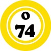 O 74 O74 Bingo Ball - 3 Pack Circle Stickers