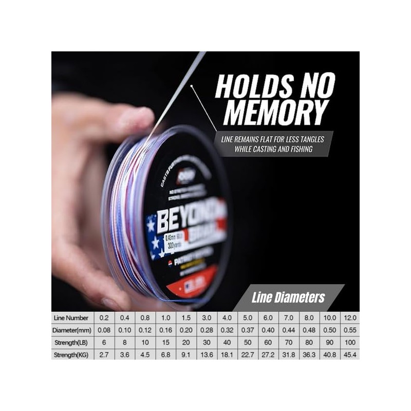 Beyond Braid Blue Wave 1000 Yards 8LB