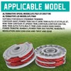 Viilich Pack of 6 grass trimmer thread spools for Flymo
