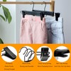 NORTHERN BROTHERS Pants Hangers 10 Pack – Black Plastic Pant