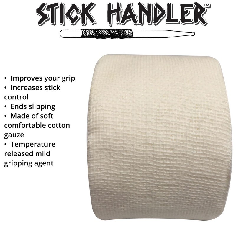 STICK HANDLER Professional Drumstick Grip Tape Pro Pack (White |