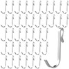 Lyrow 40 Pcs J Hook for Wire Shelving Hooks Stainless