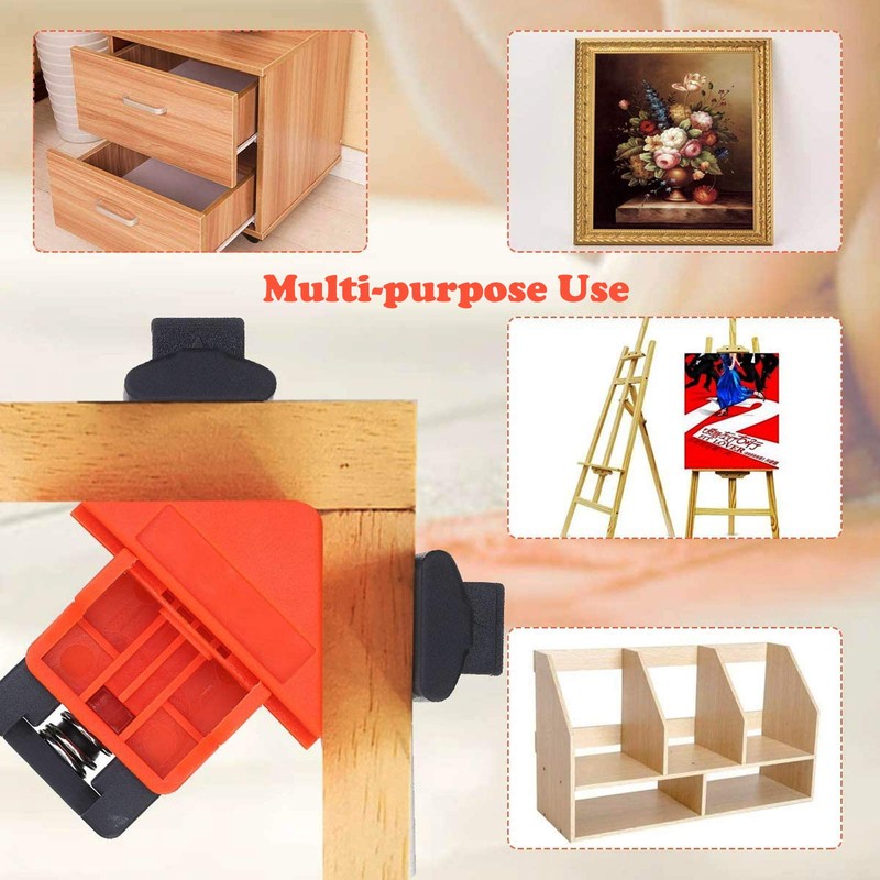 Right Angle Clamp Adjustable Corner Clamp 4PCS Multi-Function Woodworking Clamps