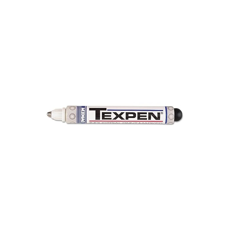 DYKEM 16083 TEXPEN Industrial Paint Marker Pen Medium Tip White