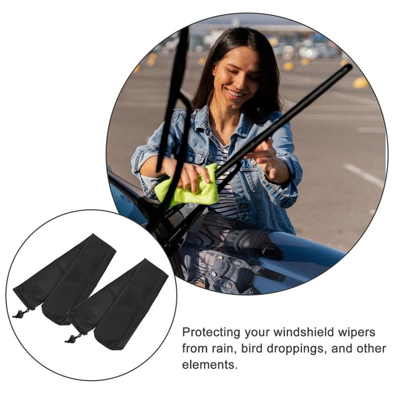 Mobestech Car Wiper Blade Sleeves 1 Pair Windshield Wipers Protector