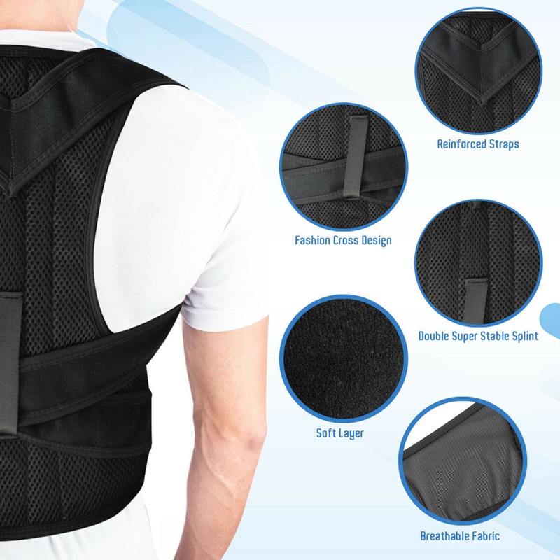 Posture Corrector for Men Women Back Brace Adjustable Straps Shoulder