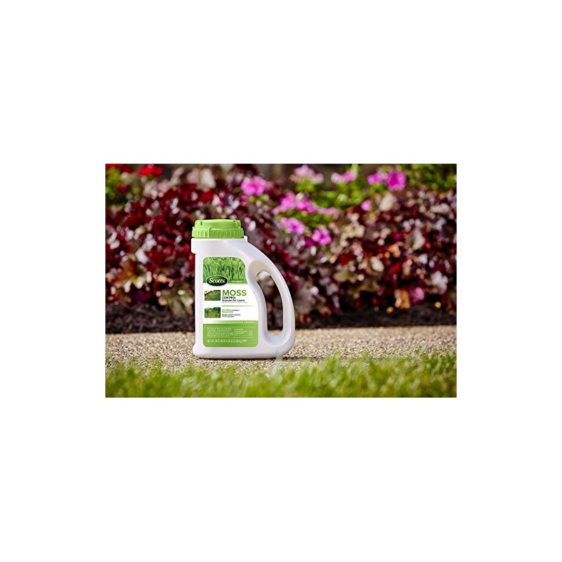 Scotts Moss Killer for Lawns, Easy-To-Use Shaker Jug, Contains Nutrients