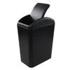 Begale 15 L Plastic Swing Top Waste Bin, Plastic Trash