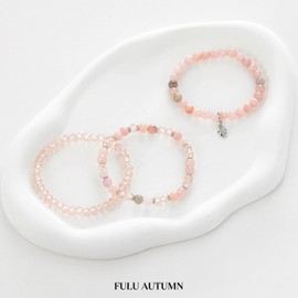 Fulu Autumn Women's Stretch Bead Bracelets, Multilayer, Boho Fashion Jewellery, Birthday Gift for Mum, Grandma and Wife, Gemstone, No gemstone