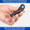 Bicycle Trailer Coupling 2 Sets Black with Safety Pin Compatible