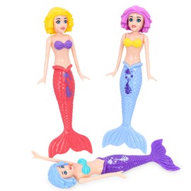 TOPWAYS Diving Toy for Children, Diving Toy, Pool Toy, Diving Mermaid, Diving Torpedo, Mermaid Diving Toy for Underwater Play and Diving Training for Children (Pack of 3)