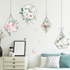 duoyif Wall Tattoo Flowers Hanging Wall Stickers Plants Flowers Wall