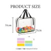 Toy Storage Bags with Labels, 4-Piece Set, Clear PVC, Waterproof,