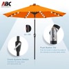 ABCCANOPY Durable Solar Led Patio Umbrellas with 32LED Lights 9FT