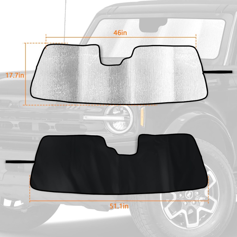 JAKISIMA Windshield Sun Shade, Shade Heat Shield Sunshade Windshield Window