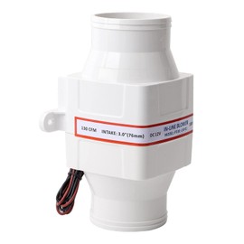 3 Inch In-line Blower Bilge, Fan Ventilation Boat Motorhome, High Speed Solid Ventilation, Sealed Cooker Hood