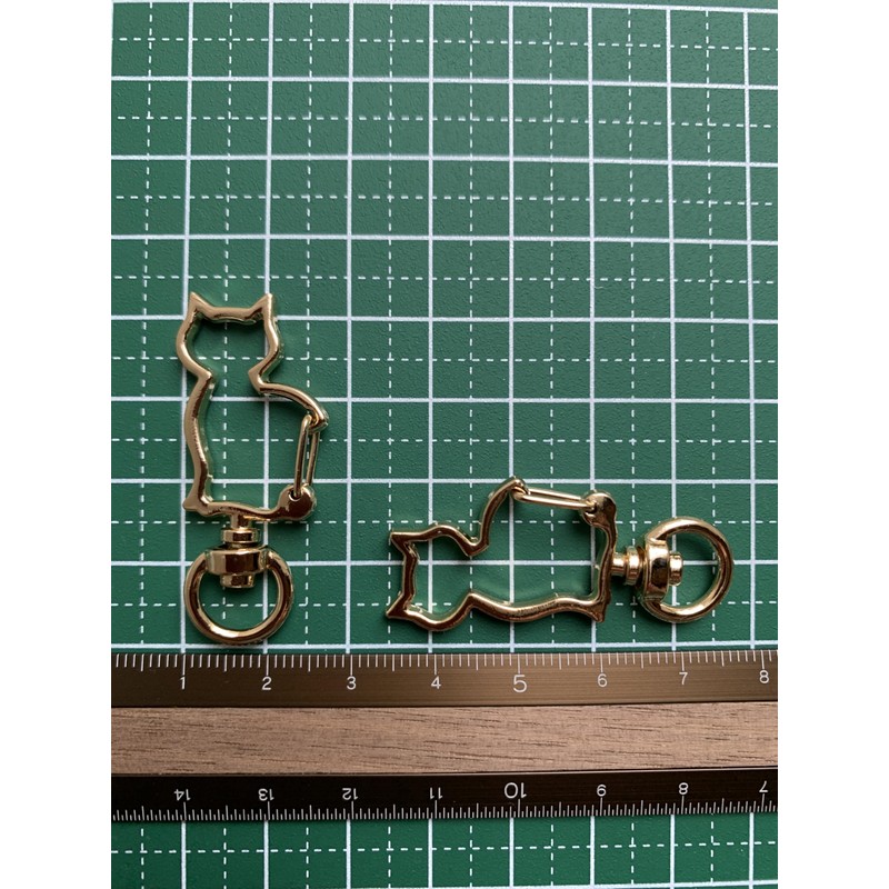 Cat Shape Bag Charm, 3 Pieces, Key Chain Processing, Design,