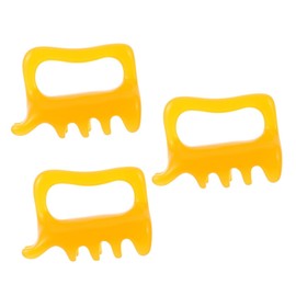 FRCOLOR 3pcs Natural Beeswax Back Massager Foot Massager Tools for Relief Portable Reflexology Random Color