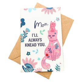 Mothers Day Card for Mom, Funny Mother's Day Cards from the Cat, Naughty Cat Mothers Day Card (Cat)