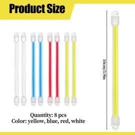 Qianyu 8 Pcs Tennis Racket Dampener Soft Silicone Racket Shock Absorbers to Reduce Vibration Long Tennis Racquet Vibration Dampener Racquet Accessories for Tennis Player Sports Favor