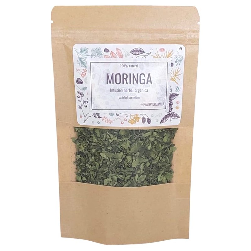 Pasión Orgánica - MORINGA ORGÁNICA HOJA deshidratada té infusión tisana