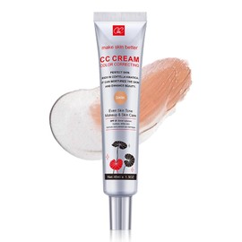 Erinde Crema CC Correctora de Color con Centella Asiática, Base de Cobertura Total, SPF 25, Tono de Piel Uniforme, Crema Hidratante #01