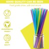 Jumbo Smoothie Straws Set of 200, Chetexus 10.2 inch Multi