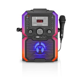 Singing Machine SingCast K-Box Video Casting Karaoke Machine with Bluetooth, Party Speaker with Lights with Microphone for Adults and Kids