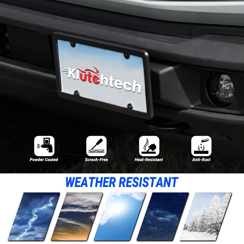 Klutchtech 2021 2022 2023 Bronco License Plate Holder Mount Front