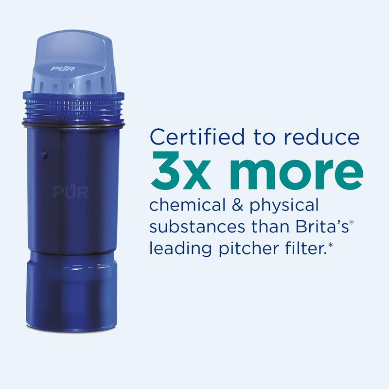 PUR 7-Cup Water Filter Pitcher with 1 Genuine PUR Filter,