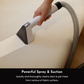 Cutewolf Portable Carpet & Upholstery Cleaner Machine, Handheld Spot Remover, 14Kpa Strong Suction Multi-purpose Deep Cleaner for Couch, Car, Stairs, Rugs, Pet Stains